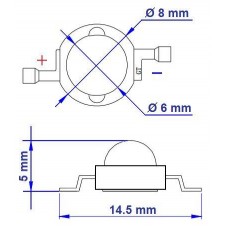 LED cW750 3W